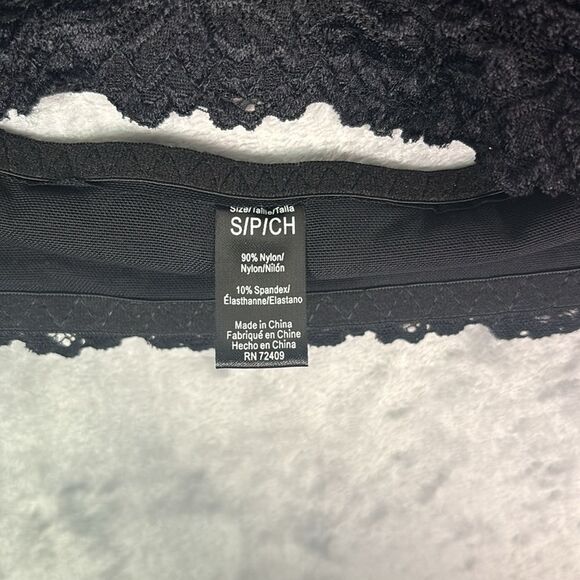 NWT New Rene Rofe Black Lace Halter Soft Cup Bra Size Small - Picture 9 of 9